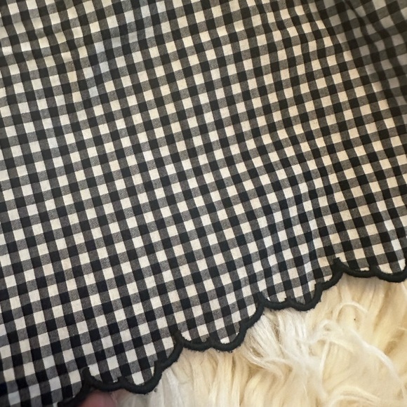 Rails Harley Shirt in Black & White Gingham w Flutter Sleeve - size Medium - EUC - Picture 6 of 16